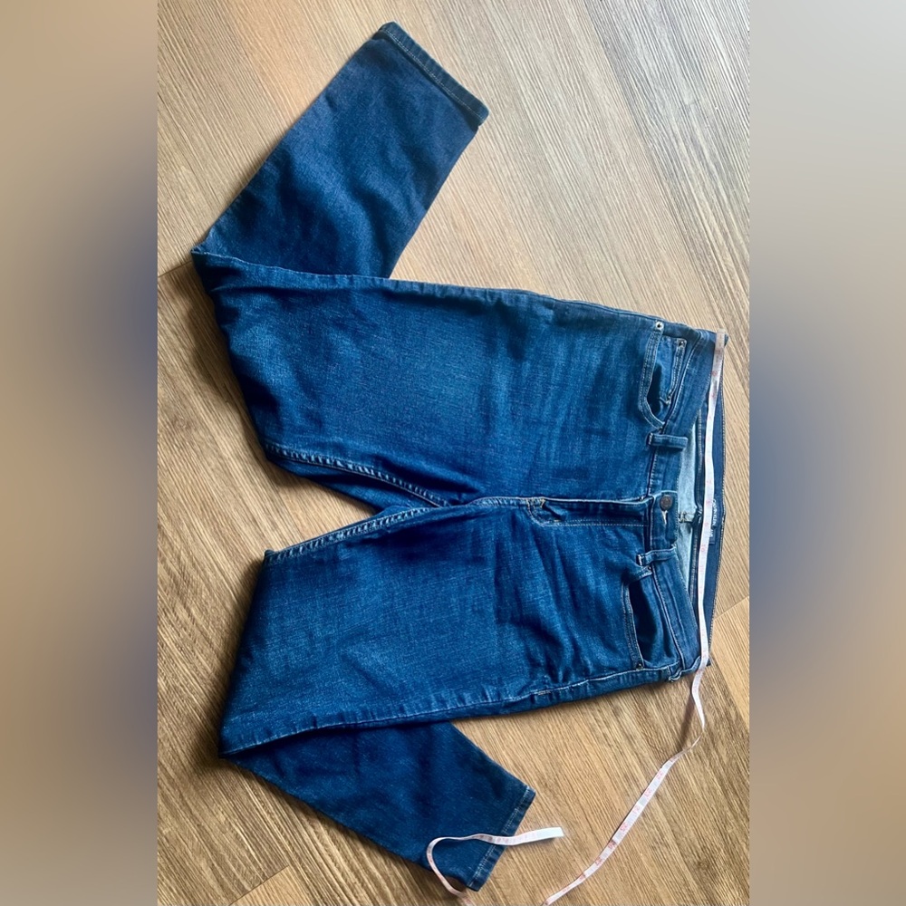 Calvin Klein medium wash stretch denim ankle skinny jeans size 31 women’s EUC
